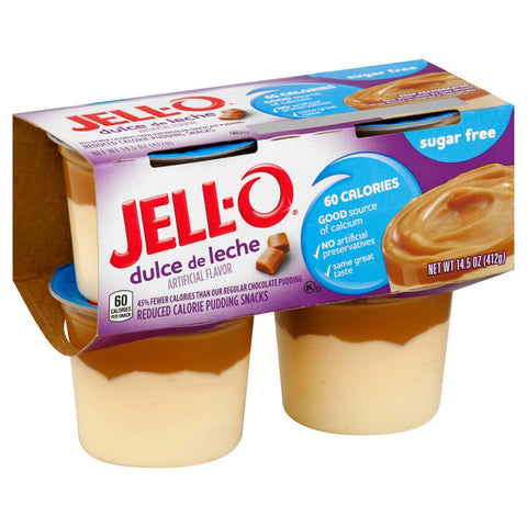 Jell O Sugar Free Dulce de Leche Pudding Dessert, 14.5 Ounce -- 6 per case.