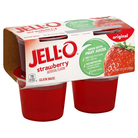 Jell O Strawberry Gelatin, 3.38 ounce -- 24 per case
