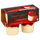 Jell O Strawberry Cheesecake Pudding Cup, 14.1 Ounce -- 6 per case.