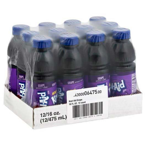 Kool-Aid Grape Ready-to-Drink Soft Drink, 16 fluid ounce -- 12 per case