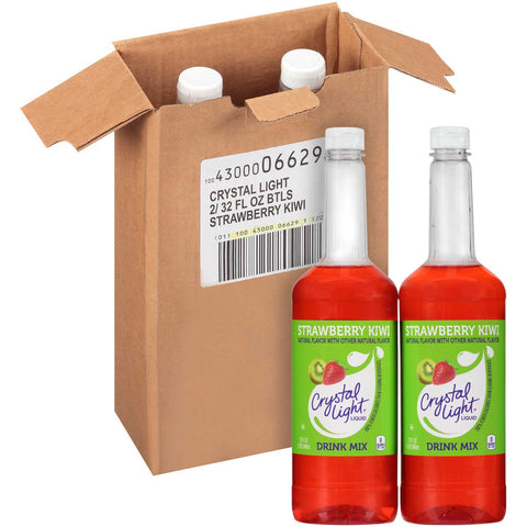 Crystal Light Concentrate Strawberry Kiwi Liquid Beverage Mix, 32 Fluid Ounce -- 2 per case.