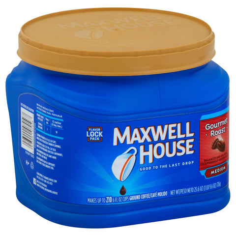 Maxwell House Gourmet Medium Roast Ground Coffee, 1.6 Pound -- 6 per case.