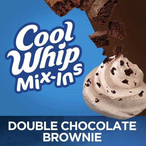 Cool Whip Mix Ins Double Chocolate Brownie Whipped Topping, 8 Ounce -- 12 per case