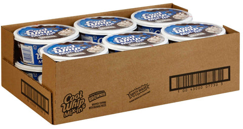 Cool Whip Mix Ins Double Chocolate Brownie Whipped Topping, 8 Ounce -- 12 per case