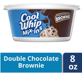 Cool Whip Mix Ins Double Chocolate Brownie Whipped Topping, 8 Ounce -- 12 per case
