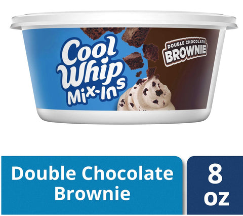 Cool Whip Mix Ins Double Chocolate Brownie Whipped Topping, 8 Ounce -- 12 per case