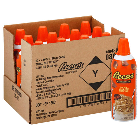 Reeses Peanut Butter Whipped Topping , 7 Ounce -- 12 per case.