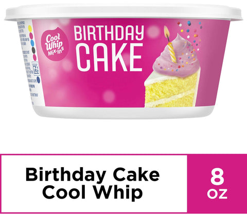 Cool Whip Mix Ins Birthday Cake Whipped Topping, 8 Ounce -- 12 per case
