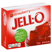 Jello Strawberry Gelatin, 6 Ounce -- 24 Case