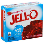 Jello Sugar Free Raspberry Gelatin, .3 Ounce -- 24 Case