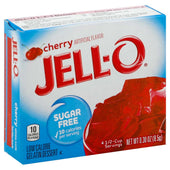 Jello Cherry Sugar Free Gelatin, .3 Ounce -- 24 Case