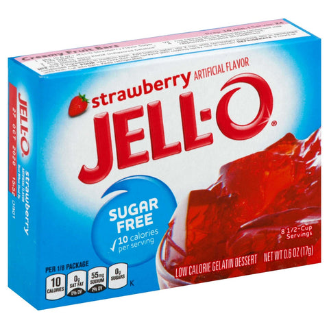 Jello Strawberry Gelatin, .6 Ounce -- 24 Case