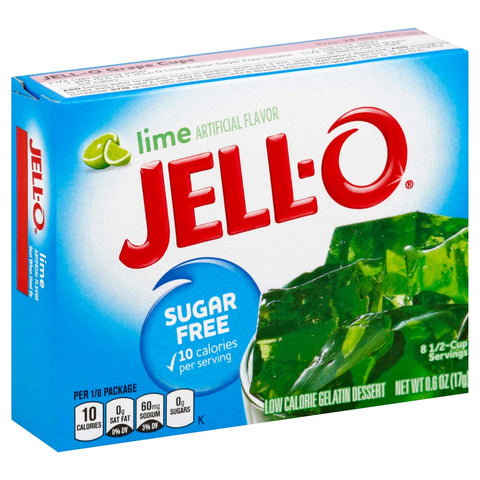 Jello Lime Gelatin, .6 Ounce -- 24 Case