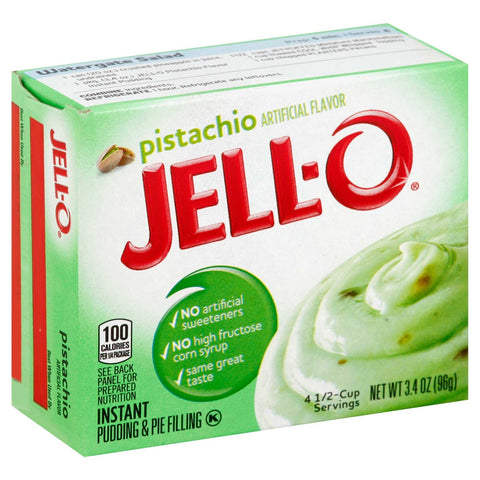Jello Instant Pistachio Pudding, 3.4 Ounce -- 24 Case
