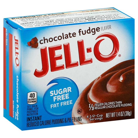 Jello Chocolate Fudge Fat Free Pudding, 1.4 Ounce -- 24 Case