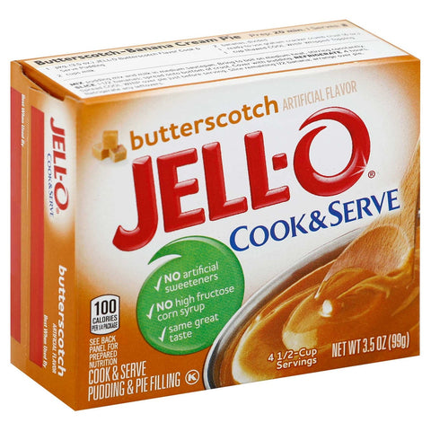 Jello Pudding & Pie Filling Butterscotch Pudding, 3.5 Ounce -- 24 Case
