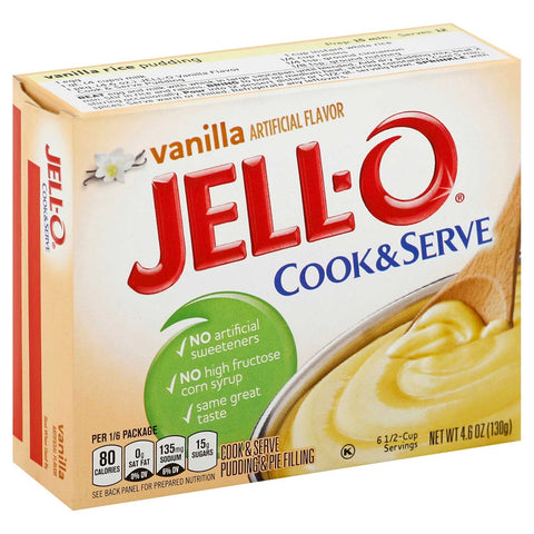 Jello Pudding Ready Serve Vanilla Dessert, 4.75 Ounce -- 24 Case