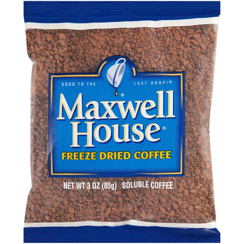 Maxwell House Freeze Dried Coffee - 3 oz. pack, 32 packs per case