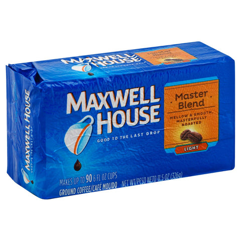 Maxwell House Master Blend Ground Coffee - 11.5 oz. vacuum bag, 12 bags per case