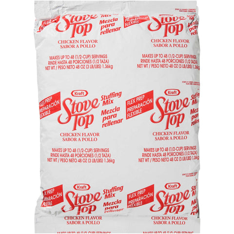 Stove Top Flexible Serving Chicken Stuffing 6 Case 48 Ounce