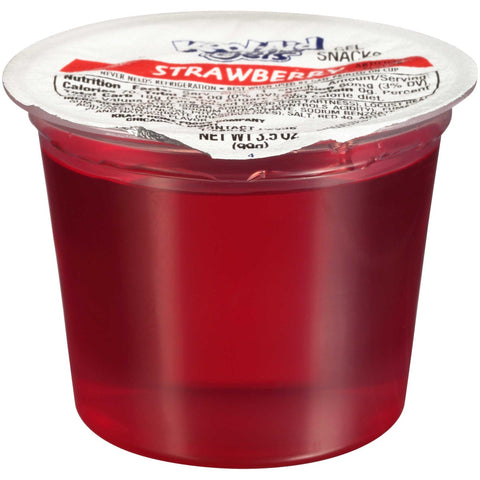 Handi Snacks Strawberry Gelatin 4 Pack 12 Case 14 Ounce