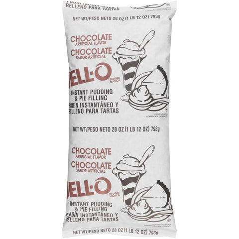 Pudding Jello Instant Chocolate 12 Case 28 Ounce