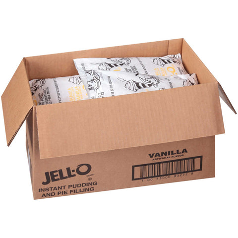 Pudding Jello Instant Vanilla 12 Case 28 Ounce