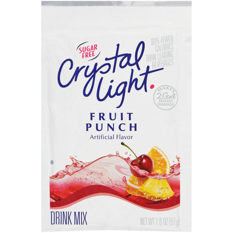 Crystal Light Fruit Punch 12 Envelopes Per Case - Each Makes 2 Gallons