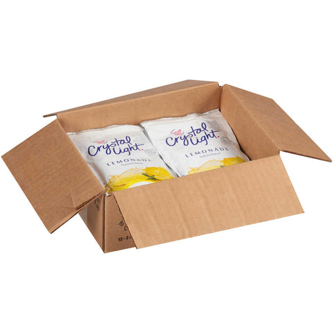Crystal Light Lemonade Mix 12 Envelopes Per Case - Each Evelope Makes 2 Gallons