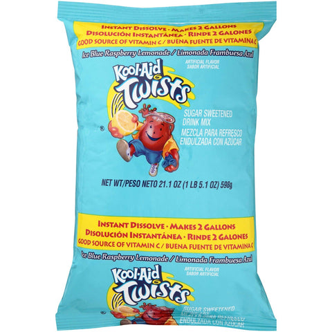 Kool-Aid Blue Raspberry Lemonade Powdered Drink Mix Pouch, 21.1 ounce -- 15 per case