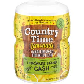 Country Time Lemonade Drink Mix, 19 Ounce -- 12 per case