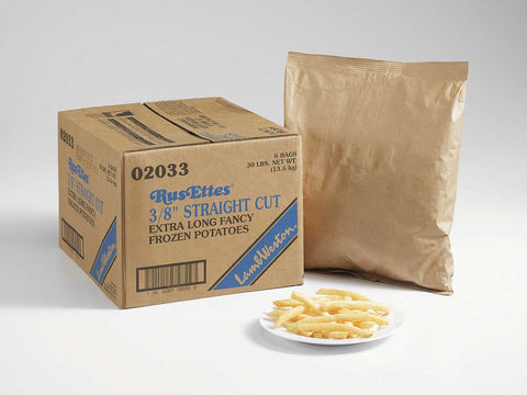 Lamb Weston Rus Ettes Idaho Shield Regular Potato French Fry, 5 Pound -- 6 per case.