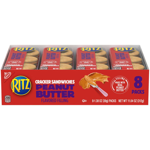 Kraft Nabisco Ritz Sandwich Peanut Butter Cracker, 1.38 Ounce -- 14 per case.