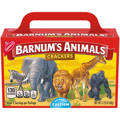 Barnums Animals Crackers - 2.13 oz. box, 24 per case