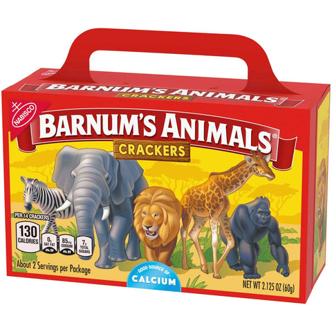 Barnums Animals Crackers - 2.13 oz. box, 24 per case