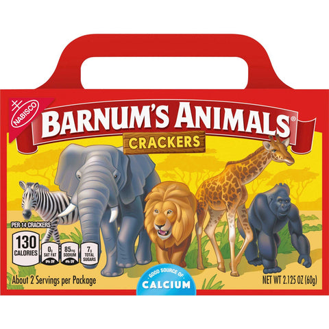 Barnums Animals Crackers - 2.13 oz. box, 24 per case