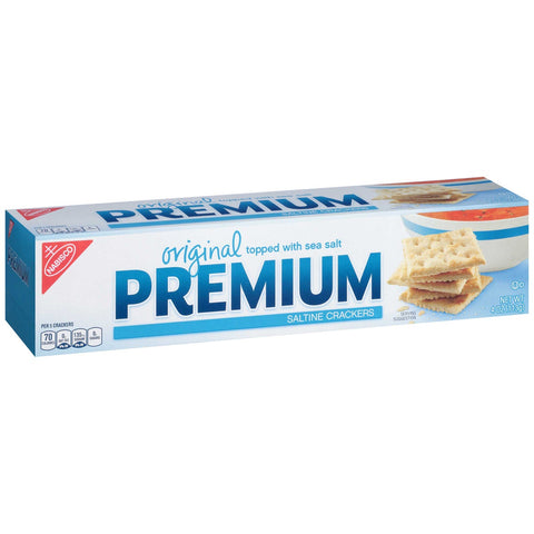Kraft Nabisco Premium Original Saltine Cracker, 4 Ounce -- 12 per case.