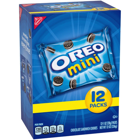 Kraft Nabisco Multipacks Oreo Mini Sandwich Cookies, 12 Ounce -- 4 per case.