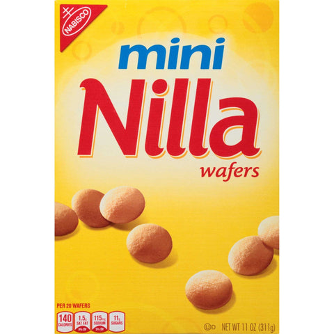 Nabisco Mini Nilla Wafer Cookies, 11 Ounce -- 12 per case.