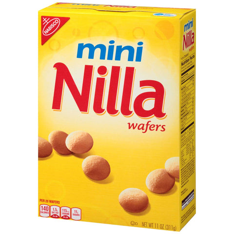 Nabisco Mini Nilla Wafer Cookies, 11 Ounce -- 12 per case.