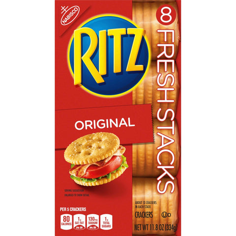 Nabisco Ritz Original Fresh Stacks Cracker, 11.8 Ounce -- 6 per case.