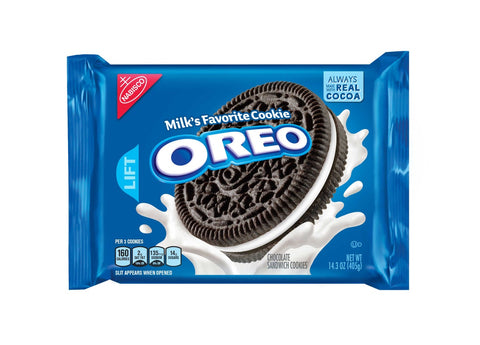Oreo Chocolate Sandwich Cookie, 14.3 Ounce -- 12 per case.