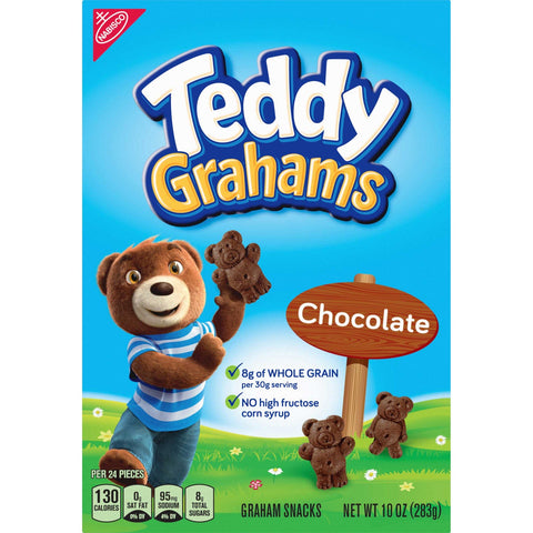 Teddy Grahams Chocolate - 10 oz. box, 6 per case
