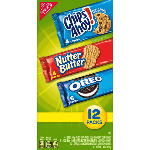 Nabisco Single Serve Variety Cookies -- 98 per case