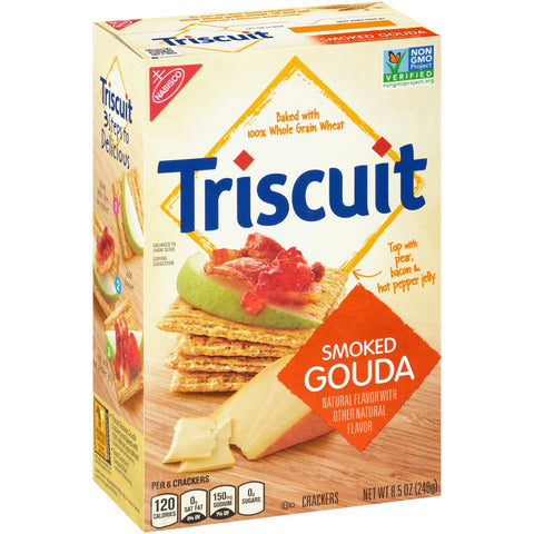 Nabisco Triscuit Gouda Crackers, 8.5 Ounce -- 6 per case.