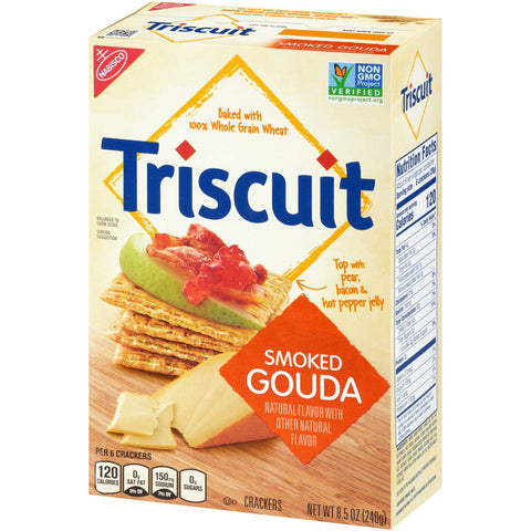 Nabisco Triscuit Gouda Crackers, 8.5 Ounce -- 6 per case.