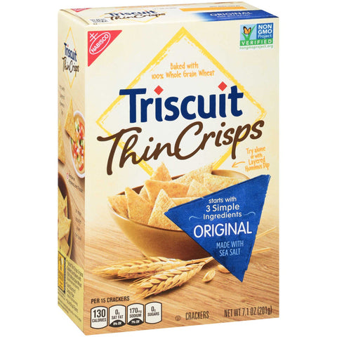 Triscuit Thin Crisps Original Cracker, 7.1 Ounce -- 6 per case.
