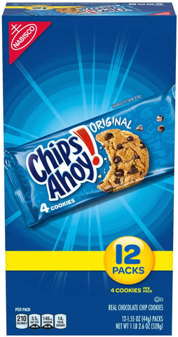 Chips Ahoy Single Serve Soft and Chewy Cookies, 1.55 Ounce -- 48 per case