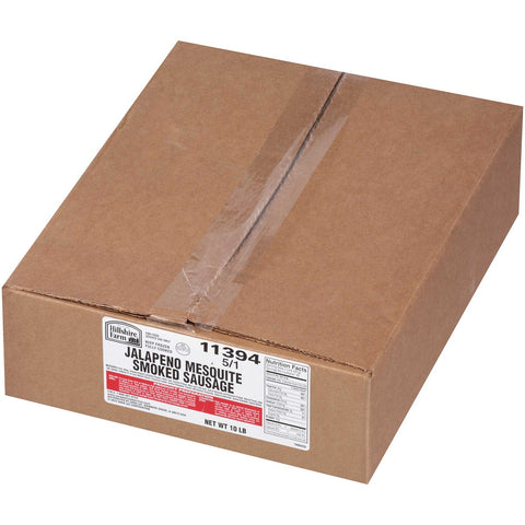Hillshire Farms Grill Team Mesquite Jalapeno Smoked Sausage, 10 Pound.