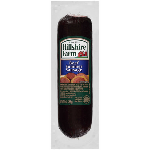 Hillshire Farms Beef Summer Sausage, 9 Ounce -- 24 per case